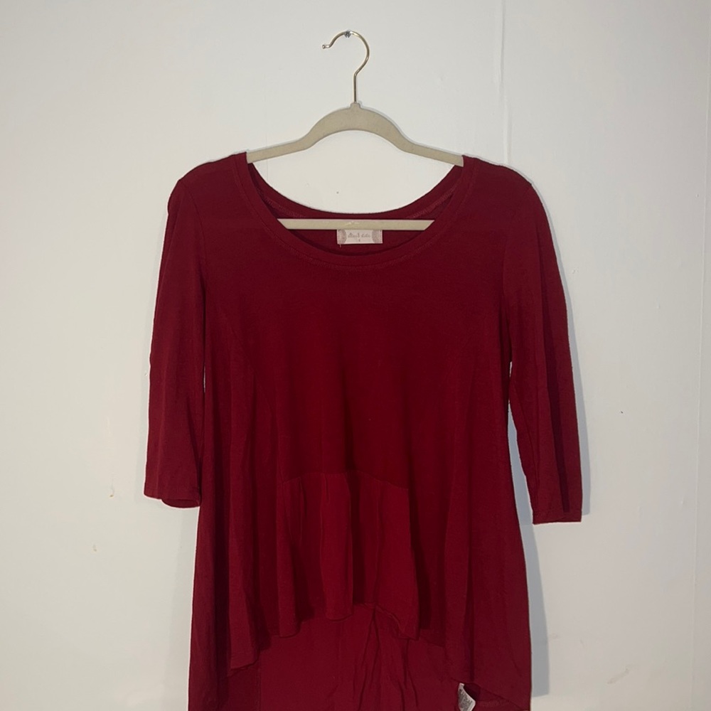 Red Altar’d State 3/4 Sleeve Top
